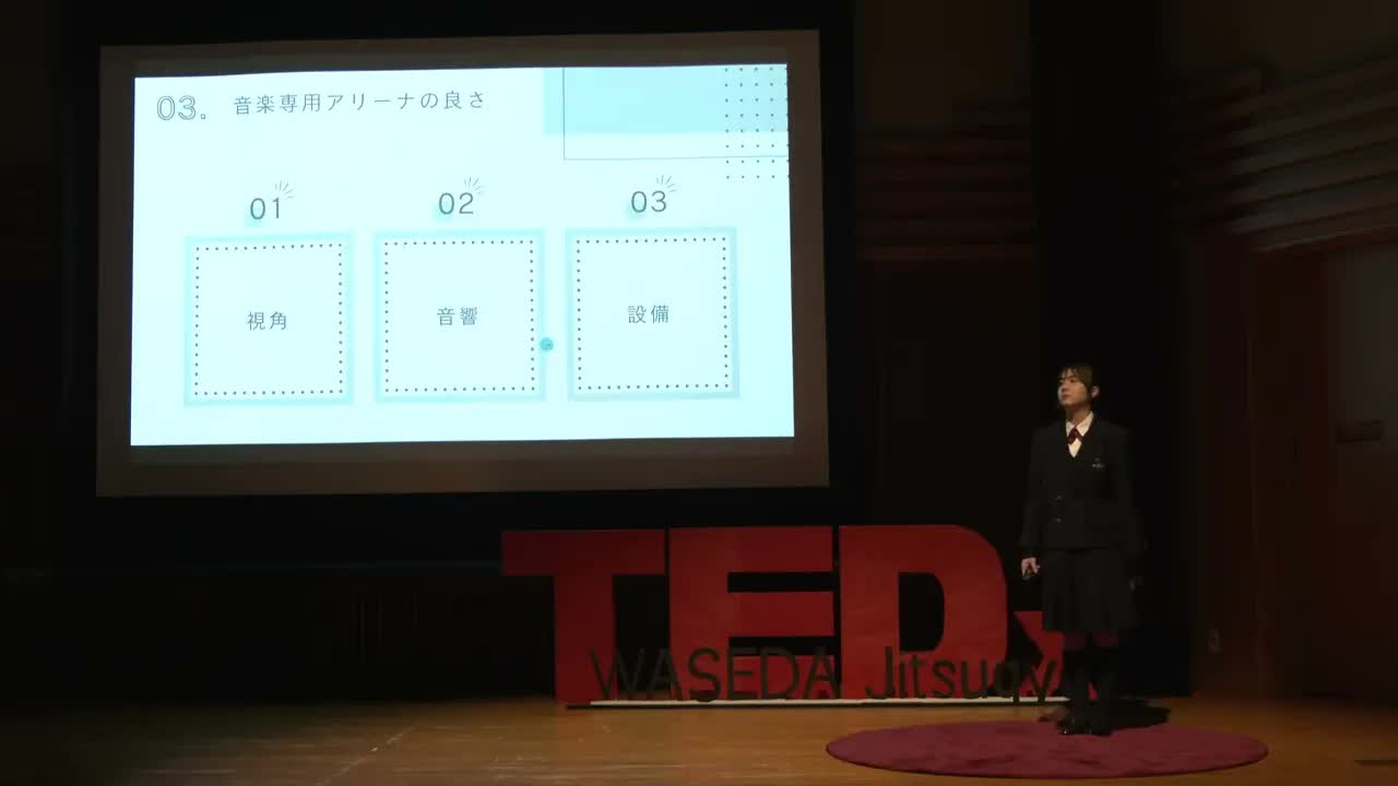 064 - 音楽専用アリーナの有用性 ｜ Reina WADA ｜ TEDxWASEDA Jitsugyo Youth